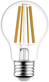 Avide LED Filament Κοινή 10.5W E27 A65 360° Θερμό 2700K Υψηλής Φωτεινότητας