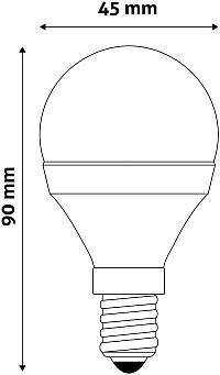 Avide LED Σφαιρική 7W E14  Ψυχρό 6400K Value