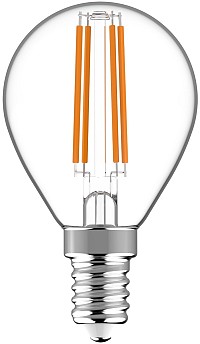 Avide LED Filament Σφαιρική 4.5W E14 Λευκό 4000K