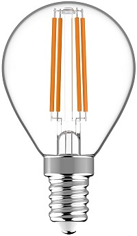 Avide LED Filament Σφαιρική 4.5W E14 WW 2700K