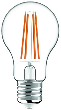 Avide LED Filament Κοινή 6.6W E27 A60 Λευκό 4000K Super Υψηλής Φωτεινότητας
