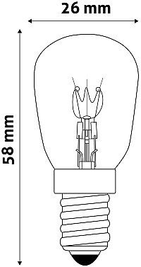 Avide Λάμπα Φούρνου ή Απορροφητήρα 40W E14 Θερμό