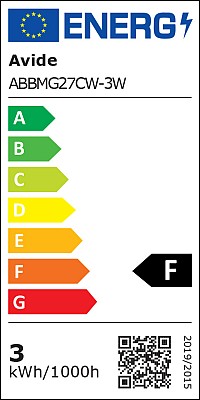 Avide LED Σφαιρική 3W E27 Ψυχρό 6400K Value