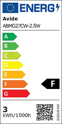 Avide LED Σφαιρική G45 2.5W E27 Ψυχρό 6400K
