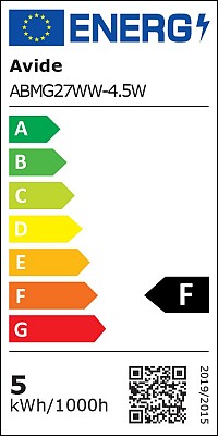 Avide LED Σφαιρική G45 4.5W E27 Θερμό 3000K