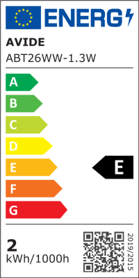 Avide LED T26 1.3W Θερμό 3000K