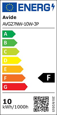 Avide LED Κοινή 10W E27 Λευκό 4000K Value 3τμχ