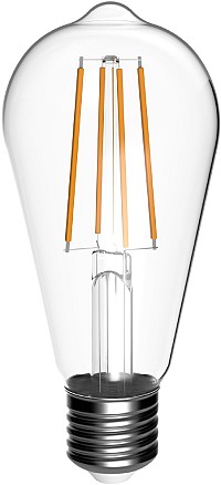 Avide LED Filament ST58 4.9W E27 Θερμό 2700K Super Υψηλής Φωτεινότητας