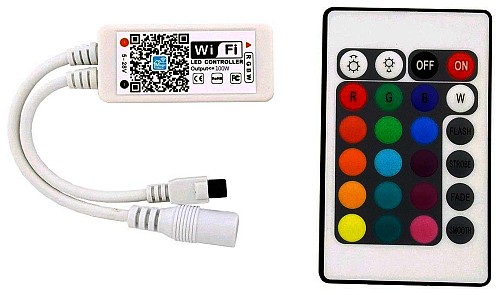 Avide LED Ταινία 12V 100W RGB+W IR Τηλεχειριστήριο και WIFI Ελεγκτής