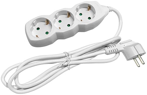 Entac Πολύπριζο 3 Θέσεων Χωρίς Διακόπτη 3x1.5mm 1.5m