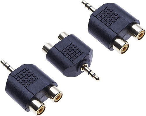 Μετατροπέας Stereo 3.5mm Σε 2 RCA Θηλ.