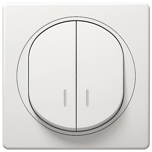 EON E626.00 Serial switch with indication, white