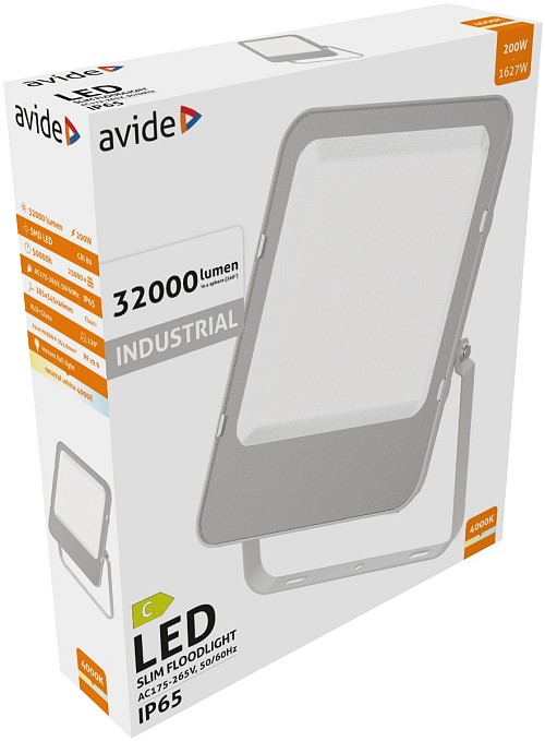 Avide LED Προβολέας SMD Industrial 200W Λευκό 4000K 160lm/W