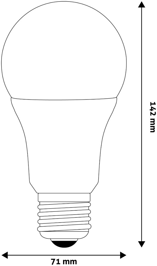 Avide LED Κοινή A70 16W E27 Λευκό 4000K Υψηλής Φωτεινότητας