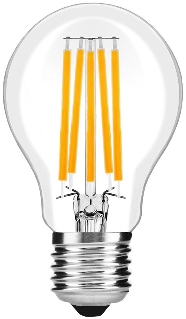 Avide LED Filament Κοινή 12W E27 A65 360° Θερμό 2700K Υψηλής Φωτεινότητας