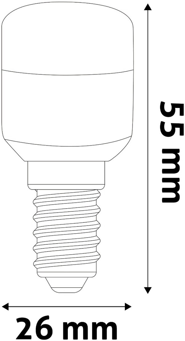 Avide LED T26 1.3W Λευκό 4000K