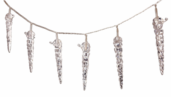 Entac Χριστουγεννιάτικα Εσωτερικά Πλαστική Βροχή 11εκ 10 LED 1,65μ (2xAA Δεν περιλαμβ.)