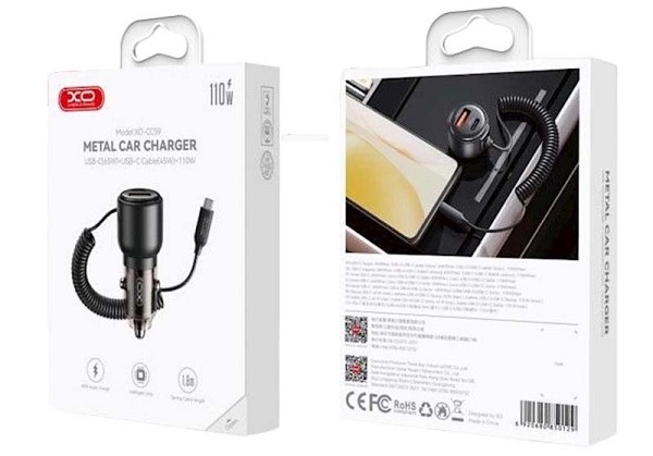 XO CC59 smart transparent metal car charging