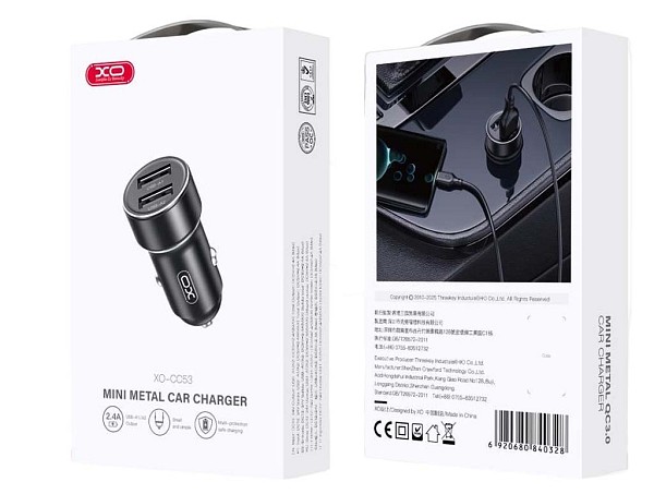 XO CC53 Dual USB 12W Car charger