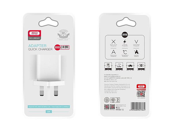 XO L99 (UK) 2.4A Home Charger