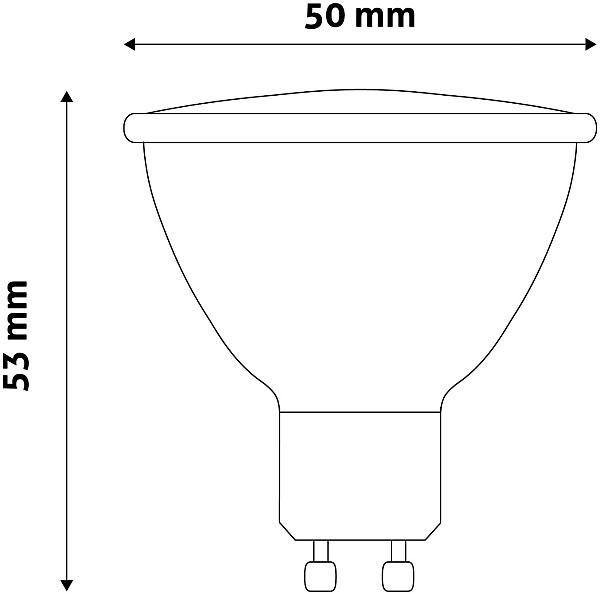 Avide LED Σπότ Αλουμίνιο + Πλαστικό 7W GU10 110° Θερμό 3000K Υψηλής Φωτεινότητας