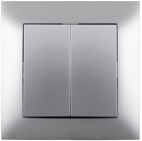 Entac 105 Arnold Recessed wall switch serial switch Silver