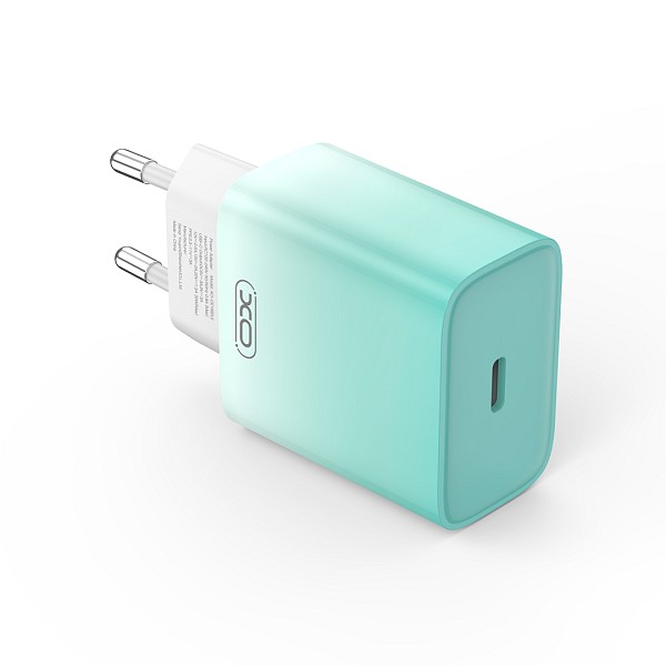 XO CE18 USB-C Φορτιστής Γρήγορης Φόρτισης EU 30W (Μπλε)