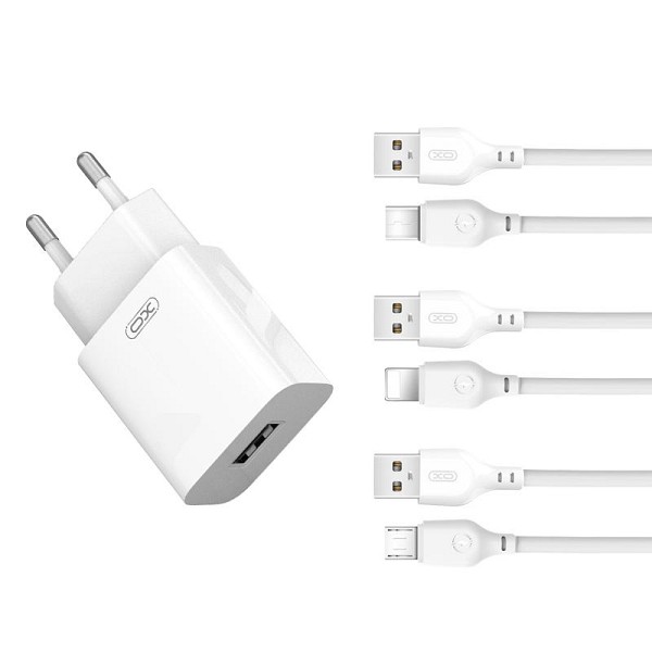 XO L99 2.4A Φορτιστής με Lightning Καλώδιο (NB103)