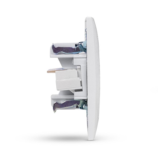 Entac Arnold Recessed wall LAN socket 2x Cat5 White
