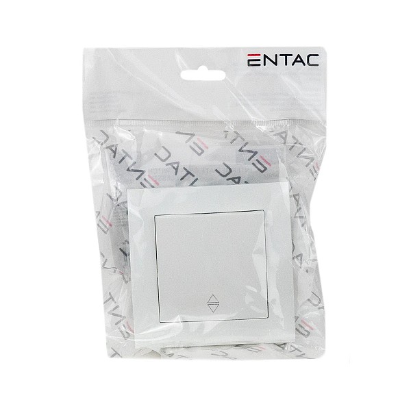 Entac 106 Arnold Recessed alternative wall switch White