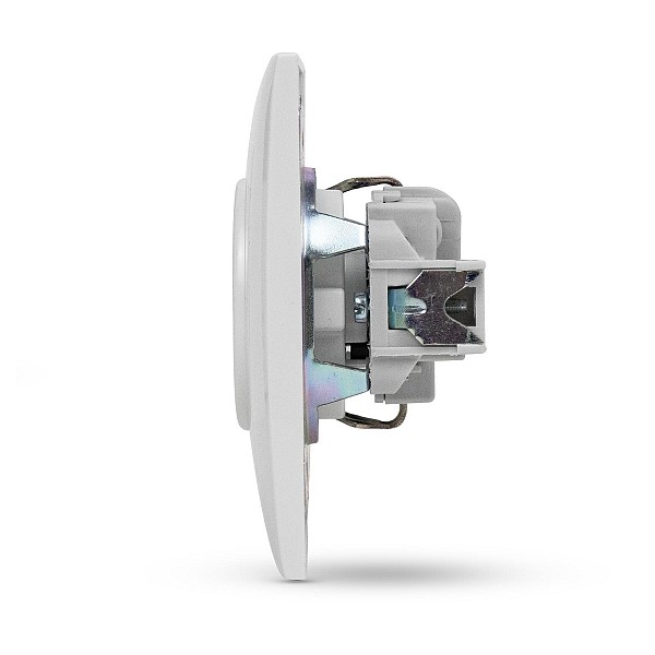 Entac Arnold Recessed wall socket earthed White
