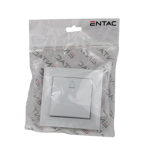 Entac Arnold Recessed doorbell switch White