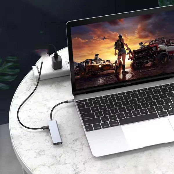 Μετατροπέας 5in1 PD 100W Type-C HDTV USB2.0/3.0 4K 30HZ