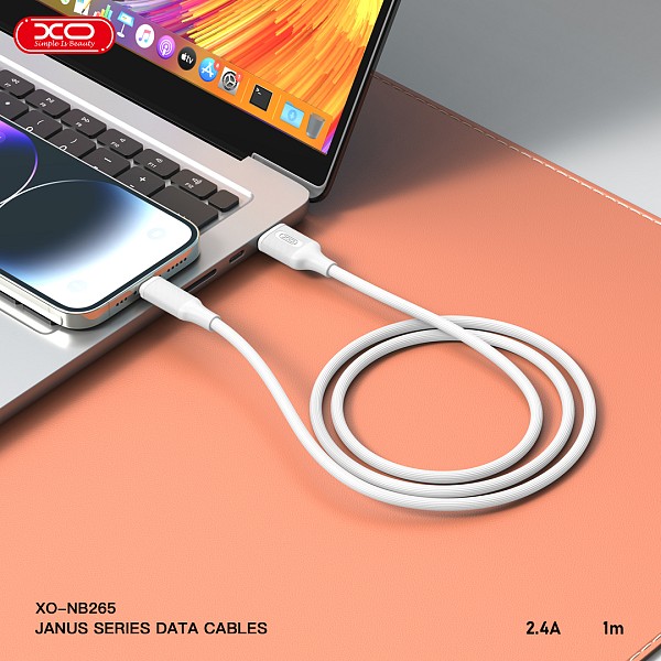 XO NB265 Μινιμαλιστικό Καλώδιο Micro Λευκό