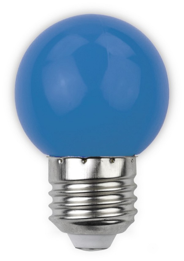 Avide LED Διακοσμητική Λάμπα G45 1W E27 Μπλέ