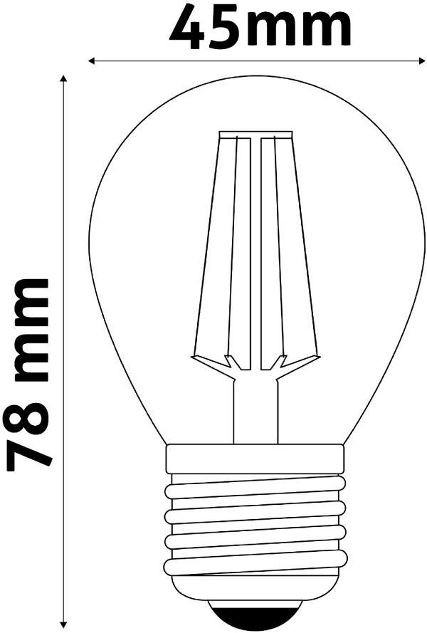 Avide LED Filament Σφαιρική 6W E27 360° Λευκό 4000K Υψηλής Φωτεινότητας