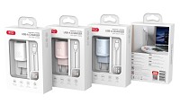 XO L157(EU) QC3.0 18W Φορτιστής με Καλώδιο Micro Μπλε