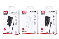 XO L92C EU Διπλός 2.4A Φορτιστής με Καλώδιο Type-c