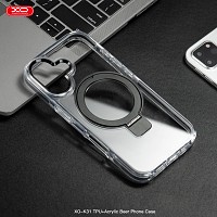XO K31 iP 16 Pro Max 6,9 TPU+Ακρυλική Μαγνητική Θήκη Τηλεφώνου Μαύρο