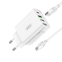 XO L120 (EU) Φορτιστής γρήγορης φόρτισης πολλαπλών θυρών με καλώδιο Micro (NB189A)
