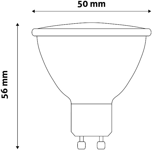Avide LED Σπότ Αλουμίνιο + Πλαστικό 7W GU10 36° Λευκό 4000K Υψηλής Φωτεινότητας