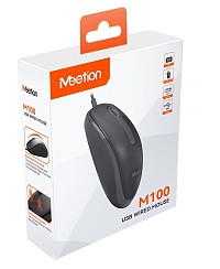 Meetion M100 USB Ενσύρματο Ποντίκι Μαύρο