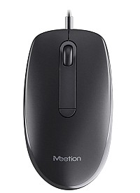 Meetion M100 USB Ενσύρματο Ποντίκι Μαύρο