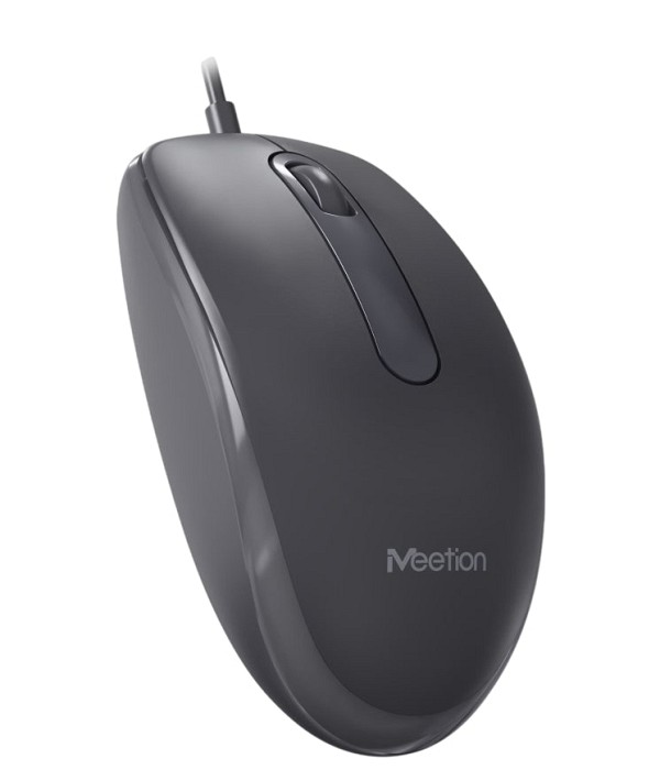 Meetion M100 USB Ενσύρματο Ποντίκι Μαύρο
