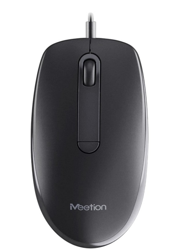 Meetion M100 USB Ενσύρματο Ποντίκι Μαύρο