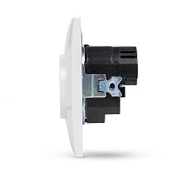 Entac Arnold Recessed wall socket earthed + 2 USB 2.1A (total) White