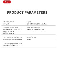 XO L150 (EU) 30W Μονός Γρήγορος Φορτιστής USB-C Λευκό
