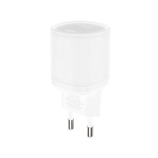 XO L150 (EU) 30W Μονός Γρήγορος Φορτιστής USB-C Λευκό