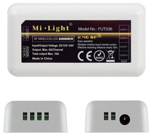 Avide LED Ταινία 12-24V 120W Ντίμερ 4 Ζωνών Ελεγκτής