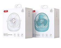 XO MF101 Επιτραπέζιος Ρυθμιζόμενος Ανεμιστήρας 1200mAh Λευκό